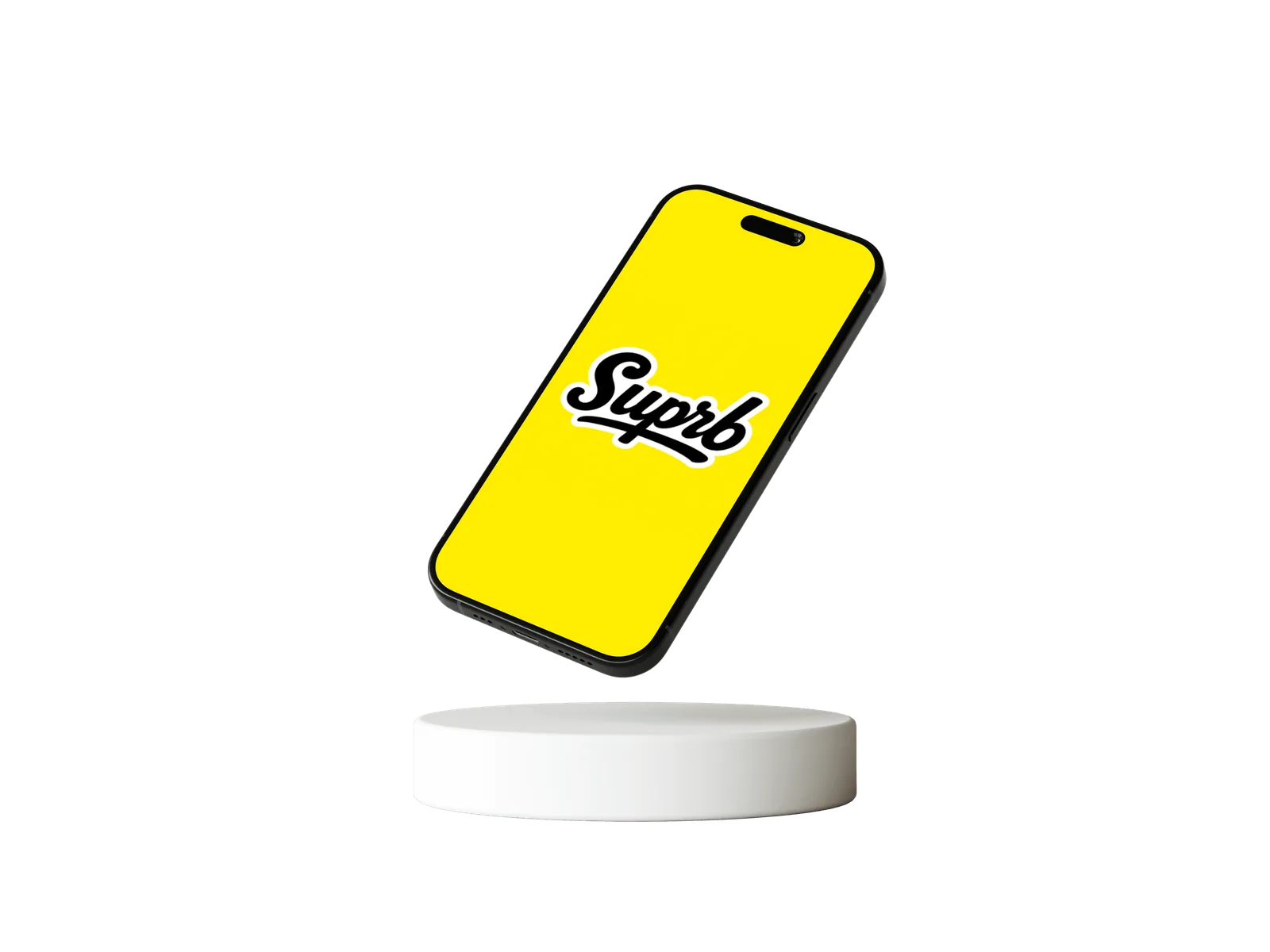 Suprb app on an iPhone